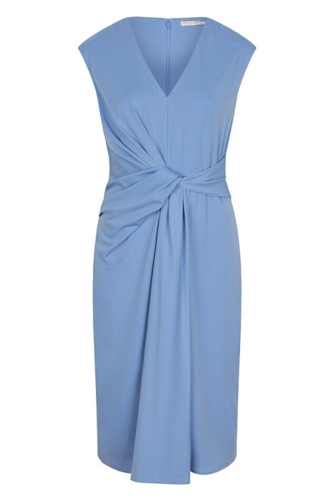 EsQualo dress slv/lss waist detail